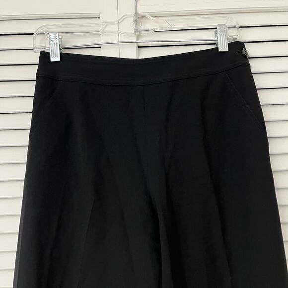 Chanel black pants, vintage 80's straight leg trousers high-rise size IT 36/XS-S - Picture 3 of 11